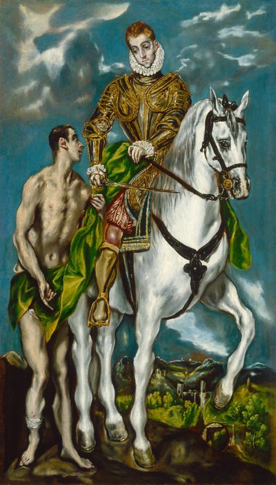 San Martino e il mendicante da El Greco